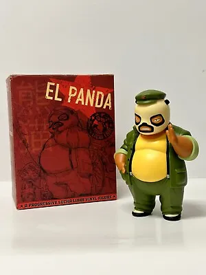 El Panda Muttpop 8  Vinyl Figure Lucha Libre SIGNED BOX By Jerry Frissen & Gobi • $149.95