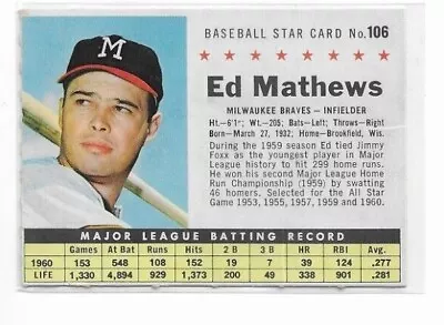 $7 • Buy 1961 Post Baseball Cards Multi-Listing, You Pick, Combined Shipping