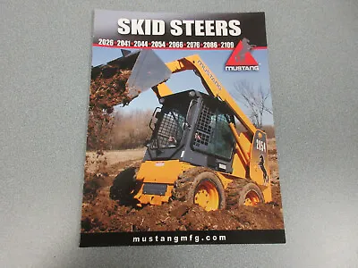 Mustang 2026 2041 2044 2054 2066 2076 2086 + Skid Steer Loaders Brochure 16 Page • $30