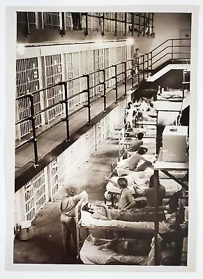 1975 NC Central Corrections Raleigh Overcrowded Cellblock Prison Vtg Press Photo • $13.50