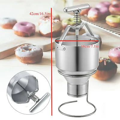 5L Manual Donut Dispenser Doughnut Cake Dropper Maker Depositor Plunger Hopper • $74.10