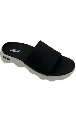 Skechers Men's Gowalk Massage Fit Slide Sandals Kneaded Relief Black • $44.99