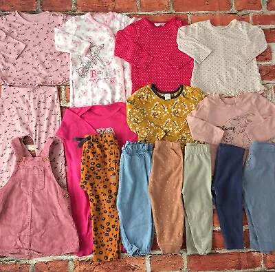 Baby Girls 9-12 Months Clothes Bundle Dress Tops Leggings Next Mini Club Etc • £18