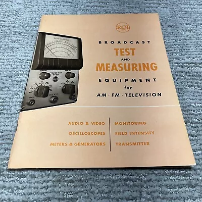 $30 • Buy Vintage RCA Broadcast Test And  Measuring Equipment Catalog For AM/FM