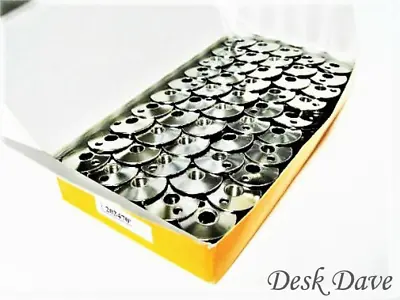 100 Boxed Sewing Machine Metal Bobbins 20347 SINGER 111W151 111W152 111W153+ • $52.95