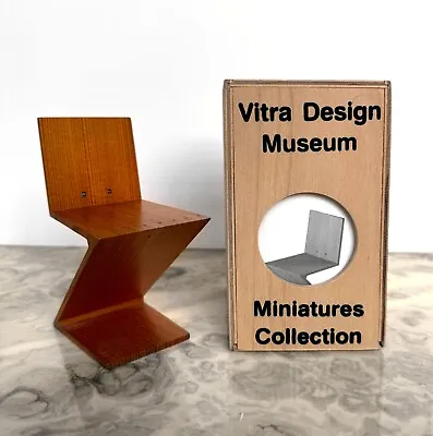 Vitra Design Museum Miniatures Rietveld Zig Zag Chair W/box - EX++ • $150
