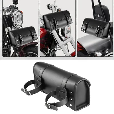 Motorcycle Fork Saddlebags Handlebar Tool Bag For Yamaha V Star 250 650 950 1100 • $24.99