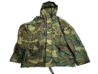 Genuine US GI Military Cold Weather Woodland Camouflage Gortex Parka Medium • $84.23