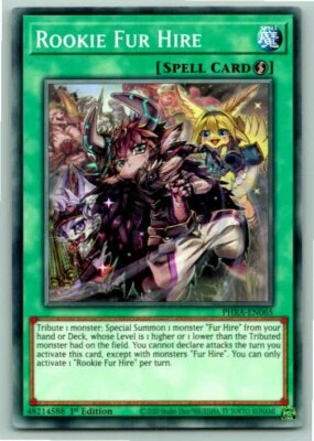 $1 • Buy Rookie Fur Hire - Mint / Near Mint Condition YUGIOH Card