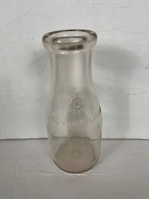 Maine Seal L52 One Pint Milk Bottle Vintage 1920s-1940s Lamb Glass Company • $7.99