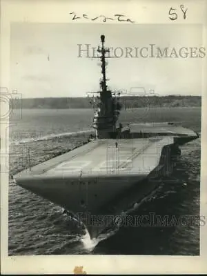 1955 Press Photo General View Of The Attack Carrier USS Shangri-La - Nom04548 • $12.99
