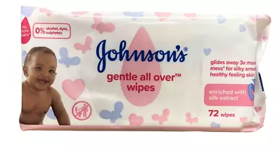 Johnson's Gentle All Over Baby Skincare Wipes - 72ct - Various Quantity • £5.99