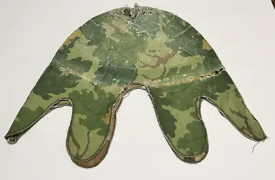 1965 Vietnam Mitchell Pattern Camouflage M1 Helmet Cover Salty + Well Used • $37