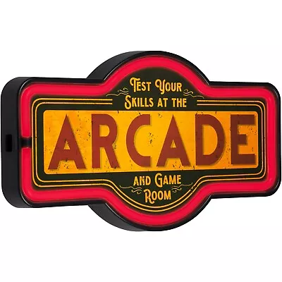 Arcade LED Neon Sign Retro Home Decor (17” X 9.5” X 2”) • $39.99