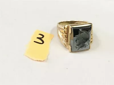  Mens Knight 10k Solid Gold Ring Weighs 9.1 Grams Lot #3 • $221