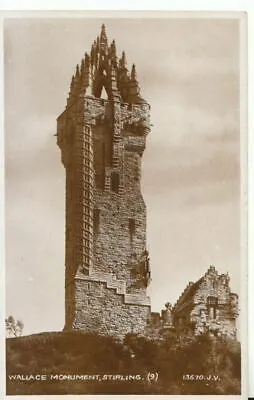 Scotland Postcard - Wallace Monument - Stirlingshire - Real Photo - Ref 19354A • £2.40