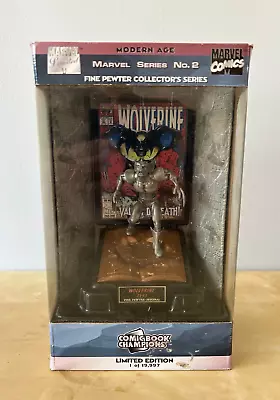 Fine Pewter Collector's Series Comic Book Champions Wolverine Limited Edition  • $20