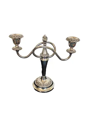 Ian Heath( Ianthe) Silver Plated Candleabra/candlestick Vintage • £45