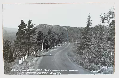 Postcard RPPC Michigan Brockway West Bluff Mountain Drive Copper Country • $8.99