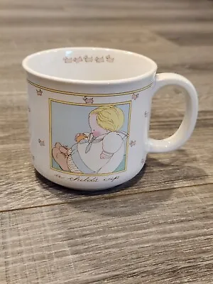 Michel And Company Vintage Tea Cup  A Childs Cup  Boy With Dog Made In Japan • $8