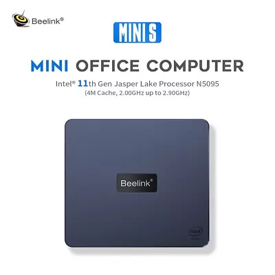 Beelink Mini S Mini Pc Intel N5095 DDR4 8G SSD 256G Wifi5 BT4.2 Gaming • $149