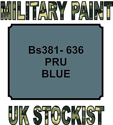 Bs381-636 Pru Blue Military Paint Metal Steel Heat Resistant Engine  Vehicle • £14.99
