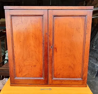 Antique Campaign Cabinet  Collectors Cabinet      Free Uk Postage • £195