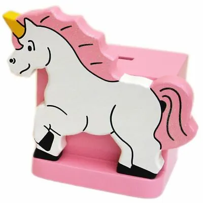 £23.99 • Buy Childrens Wooden Unicorn Money Box | Piggy Bank, Saving Pot - Hand Made In UK