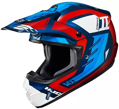 HJC CS-MX2 Phyton Motocross Helmet Red White Blue XS SM MD LG XL 2XL 3XL ATV BK • $98.99