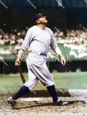 GL66 Babe Ruth NY Yankees Blast Baseball 8x10 11x14 16x20 Colorized Photo • $5.95