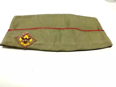 Vintage Boy Scouts Of America Hat Official SelfConforming Garrison Beret BSA Med • $15.95