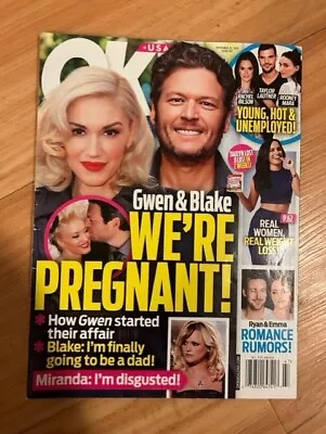 OK! Magazine Nov. 23 2015 Gwen Stefani Blake Shelton Jimmy Fallon - No Labels • £6.43