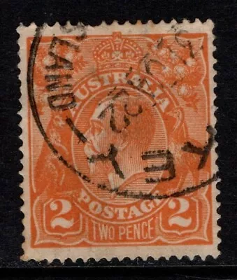 Australia 1918 1923 King George V 2d Two Pence Orange SG62 Used • $1.50