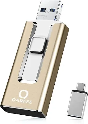 Qarfee Memory Stick For SmartPhone Photo Stick Without APP 128GB 4 In 1 Flash • £16