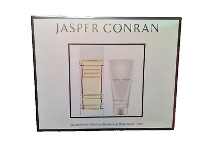 Jasper Conran Woman 100ml EDP Perfume 100ml Body Cream Gift Box Set SPRAYED ONCE • £9.99