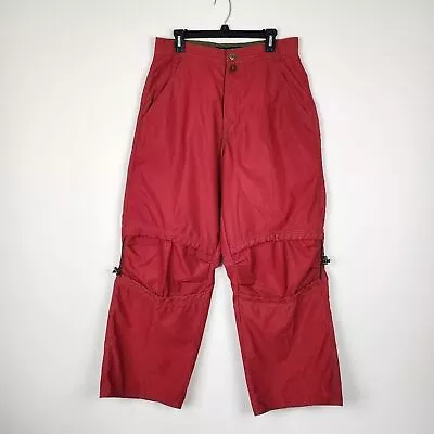 Macgear Raver Skater Red Pants Wide Leg Adjustable Knee Vintage Y2k 90s Size 32 • $150