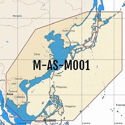 C-map Max Megawide Mw12 M-as-m001 Gulf Of Thailand To Japan Chart C-card • $327.18