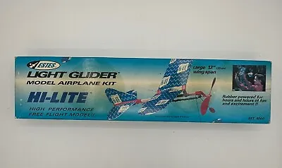 Vintage Estes Light Glider Model Airplane Kit Hi-Lite EST4000 NIB • $14.99