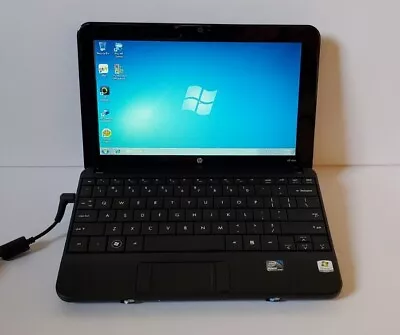 HP Mini 110 Laptop 10.1  Atom Intel Win 7 Starter 140 GB HDD -Needs New Battery • $65