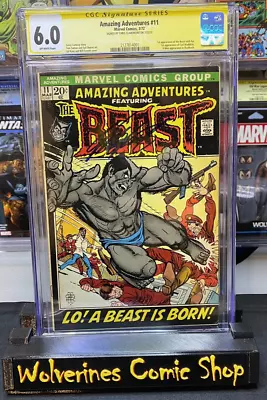 Amazing Adventures #11 1st Beast With Fur CGC 6.0 Signed Chris Claremont • $205.95