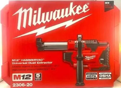 Milwaukee M12 HAMMERVAC 2306-20 Universal Dust Extractor (tool & Case Only) • $35