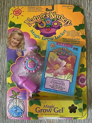 1994 Toy Biz Natures Nursery Magic Grow Locket Kit NEW In Pkg Cosmos Seeds • $27.50