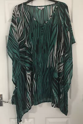 EAST Dress - One Size Chiffon Kaftan Cover Up Top Beach Dress • $29.60