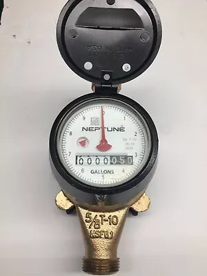 5/8 X 3/4” Nept.Meter Nsf-61  T-10 In Gal Not Low Profile Meets AWWA Standards • $35.75