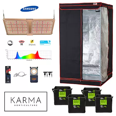 SAMSUNG - Karma Horticulture LED Grow Light 2000w Grow Tent Kit - 1m X 1m X 2m • £259