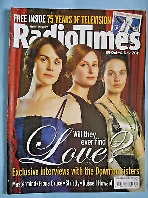 £13.25 • Buy Radio Times Magazine 29 Oct-4 Nov 2011, 75 Years Of Tv, Downton Abbey, Strictly