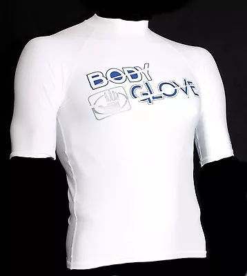 Body Glove Rash Guard Lycra Basic Men White T-Shirt Whale Kite Surfing N0+ • $70.69