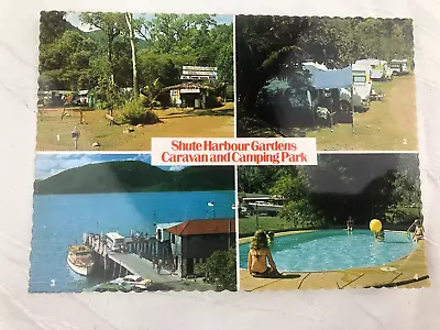 Vintage - Postcard Colour - Shute Harbour Caravan Park - 1960's/1970's • $5.95