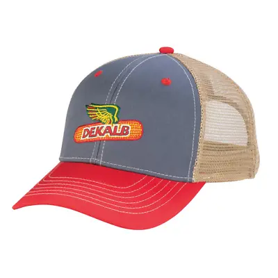 DEKALB SEED K-Products *BLUE RED & TAN MESH* CAP HAT *BRAND NEW* DS28 • $19.95