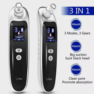 $23.68 • Buy Electric Vacuum Blackhead Remover Cleaner Deep Cleansing Nose Face Black Head